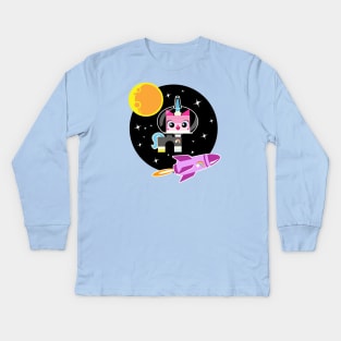 Unikitty in Space Kids Long Sleeve T-Shirt